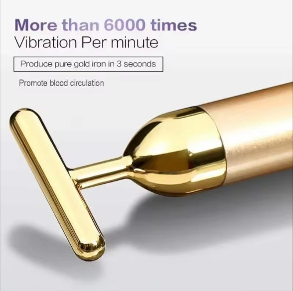 Varita de Microcorriente con Oro 24k